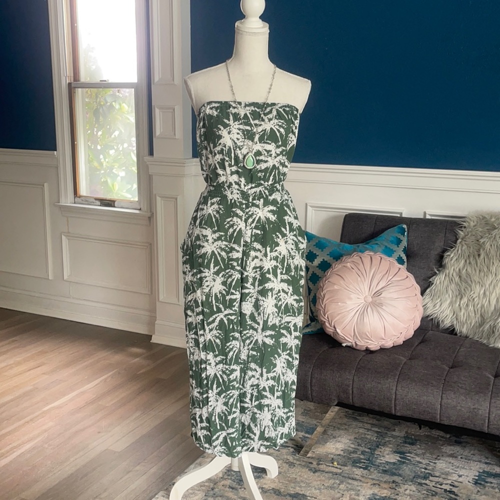 Palm Print Romper NWT